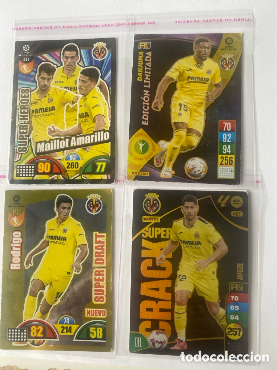 Cartes &agrave; collectionner de Football: Mega Pack Villarreal | Danjuma LE 21/22 + Rodrigo Super Draft + Ayoze Super Crack + Maillot 17/18