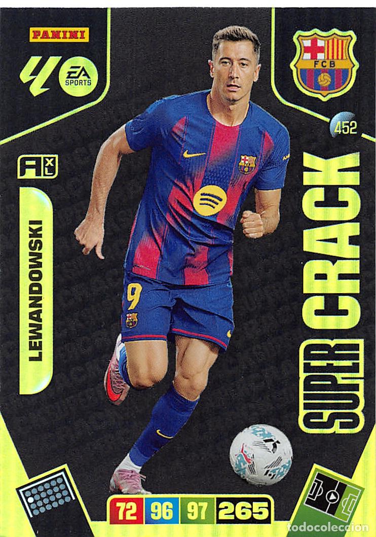 Fu&szlig;ball-Sticker: PANINI ADRENALYN 25/26 2025/2026 #452 LEWANDOWSKI (F.C. BARCELONA) SUPER CRACK
