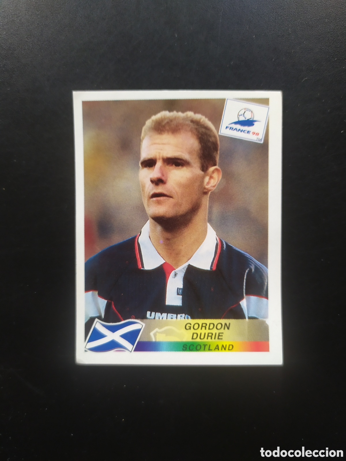 Cromos de F&uacute;tbol: Mundial Francia 98 panini Durie n&deg; 46 Escocia sin pegar