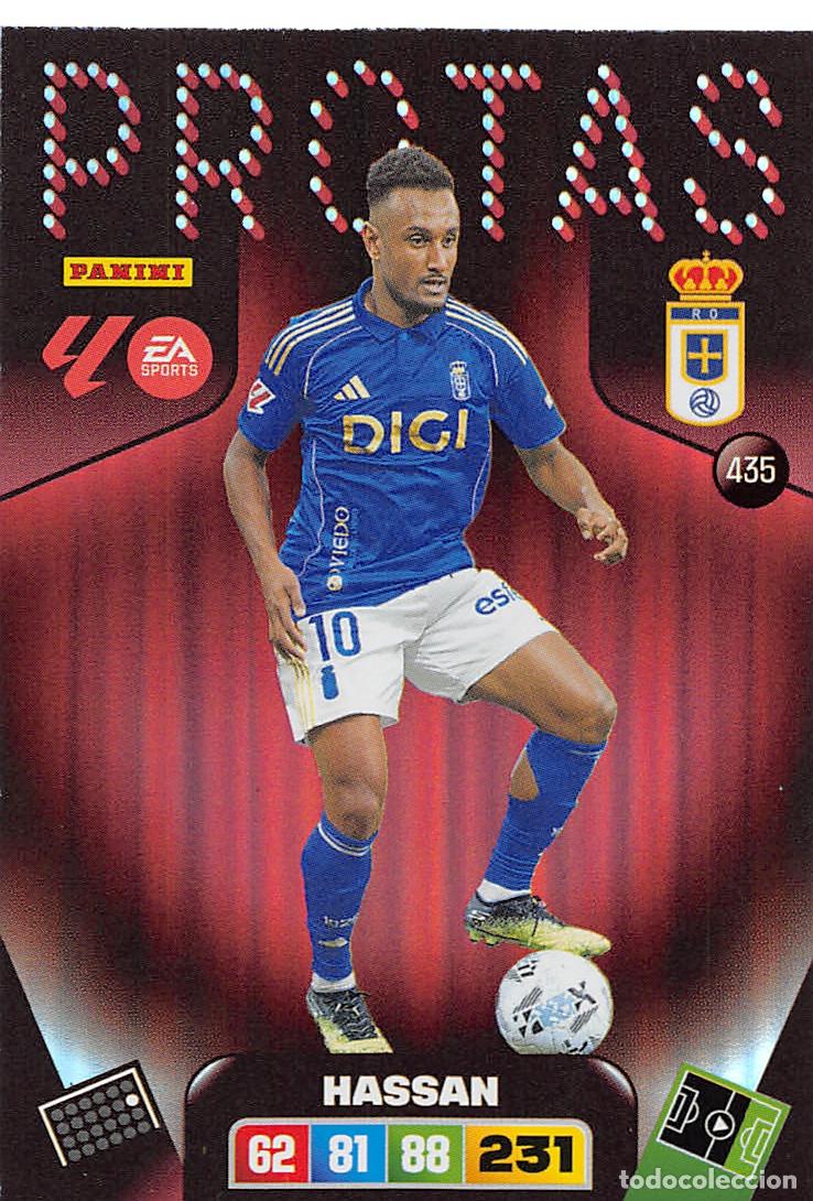 Cromos de F&uacute;tbol: PANINI ADRENALYN 25/26 2025/2026 #435 HASSAN (REAL OVIEDO) PROTAS