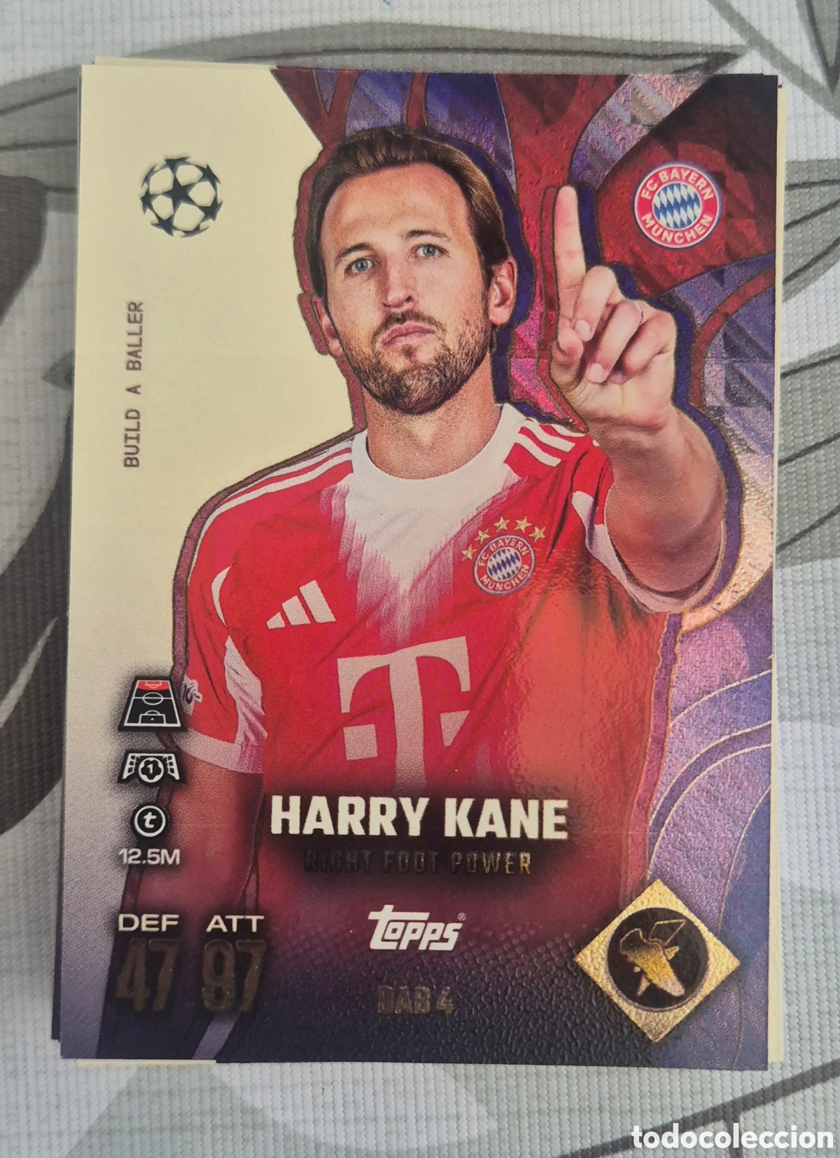 Cromos de F&uacute;tbol: DAB 4 kane bayern de M&uacute;nich build a baller topps match attax 2026