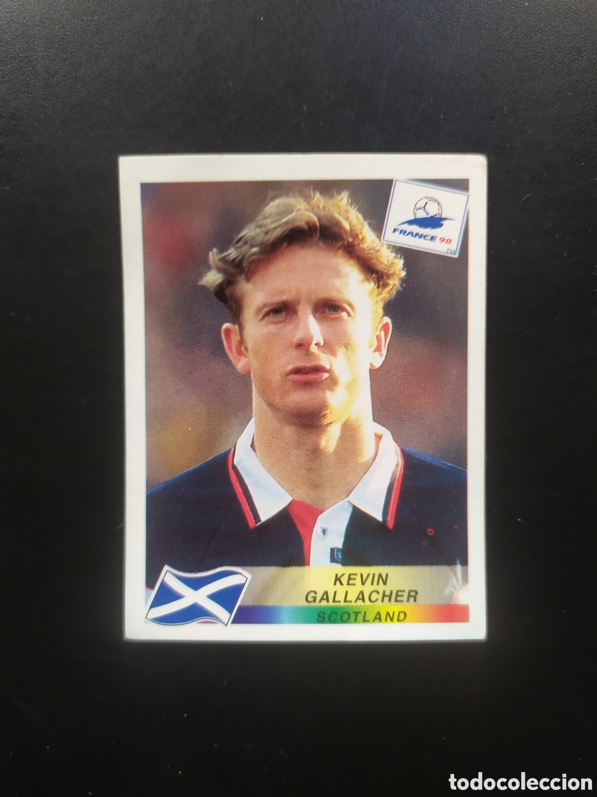 Football Stickers: Mundial Francia 98 panini Gallacher n&deg; 47 Escocia sin pegar
