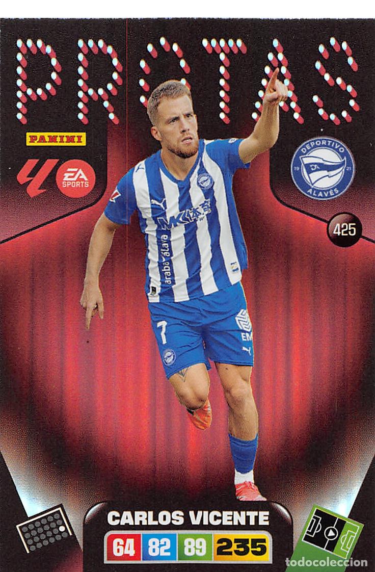 Cromos de F&uacute;tbol: PANINI ADRENALYN 25/26 2025/2026 #425 CARLOS VICENTE (DEPORTIVO ALAVES) PROTAS