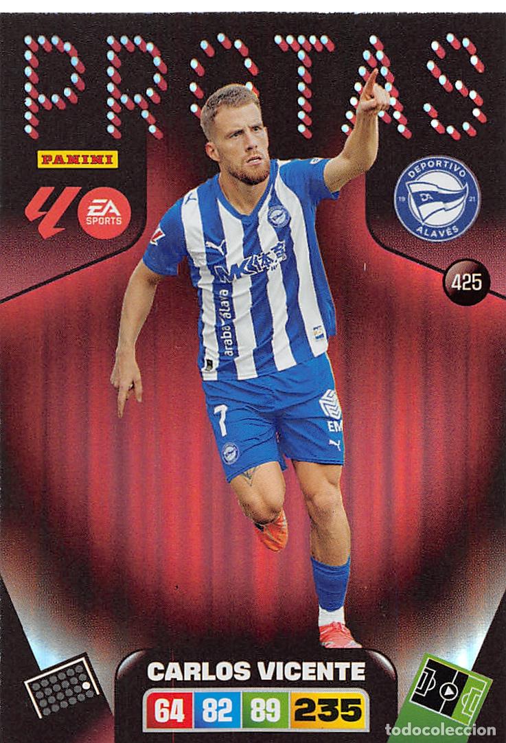 Cromos de F&uacute;tbol: PANINI ADRENALYN 25/26 2025/2026 #425 CARLOS VICENTE (DEPORTIVO ALAVES) PROTAS