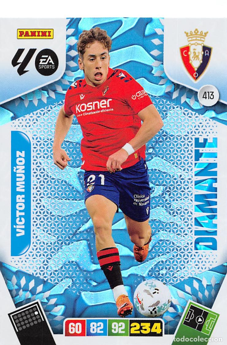 Cromos de F&uacute;tbol: PANINI ADRENALYN 25/26 2025/2026 #413 VICTOR MU&Ntilde;OZ (C.A. OSASUNA) DIAMANTE