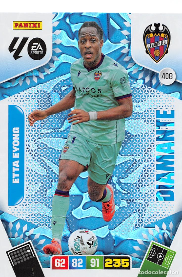 Cromos de F&uacute;tbol: PANINI ADRENALYN 25/26 2025/2026 #408 ETTA EYONG (LEVANTE U.D.) DIAMANTE