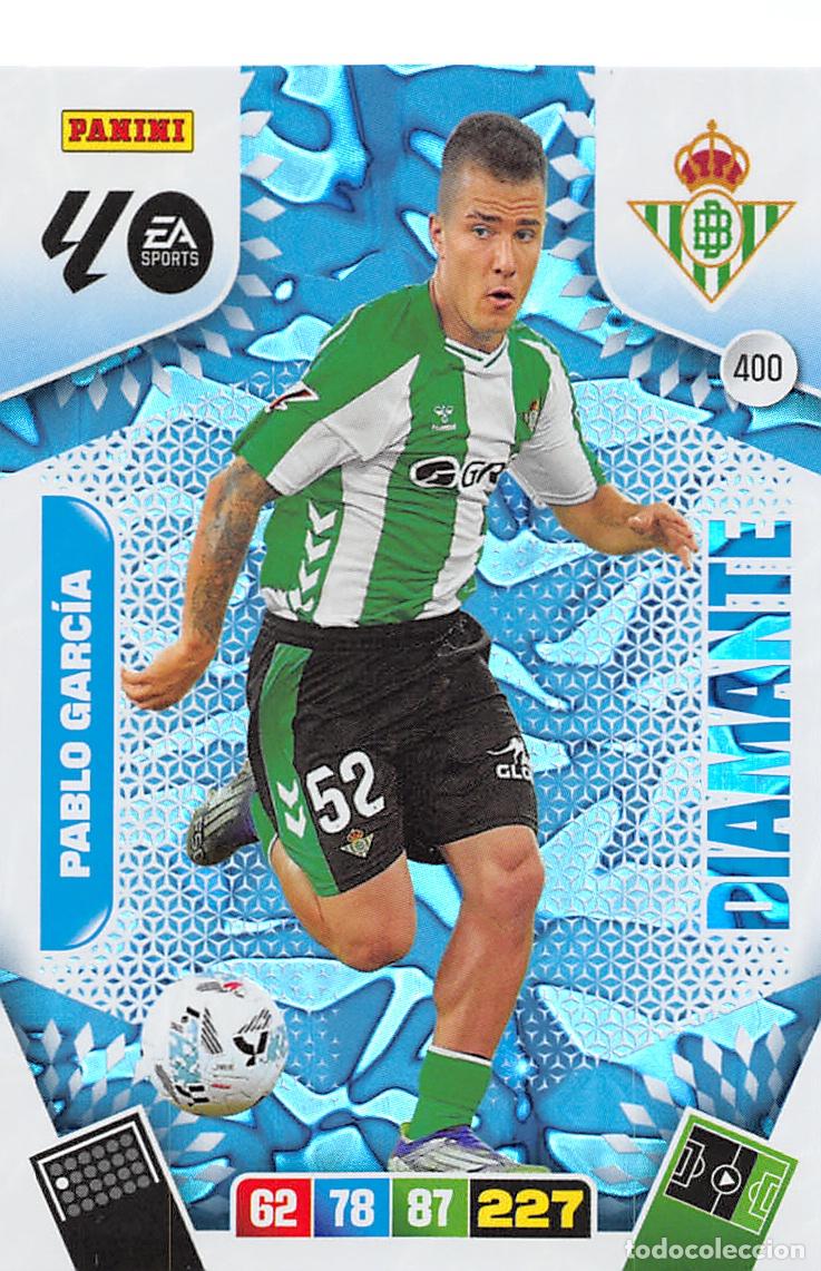 Cromos de F&uacute;tbol: PANINI ADRENALYN 25/26 2025/2026 #400 PABLO GARCIA (REAL BETIS) DIAMANTE