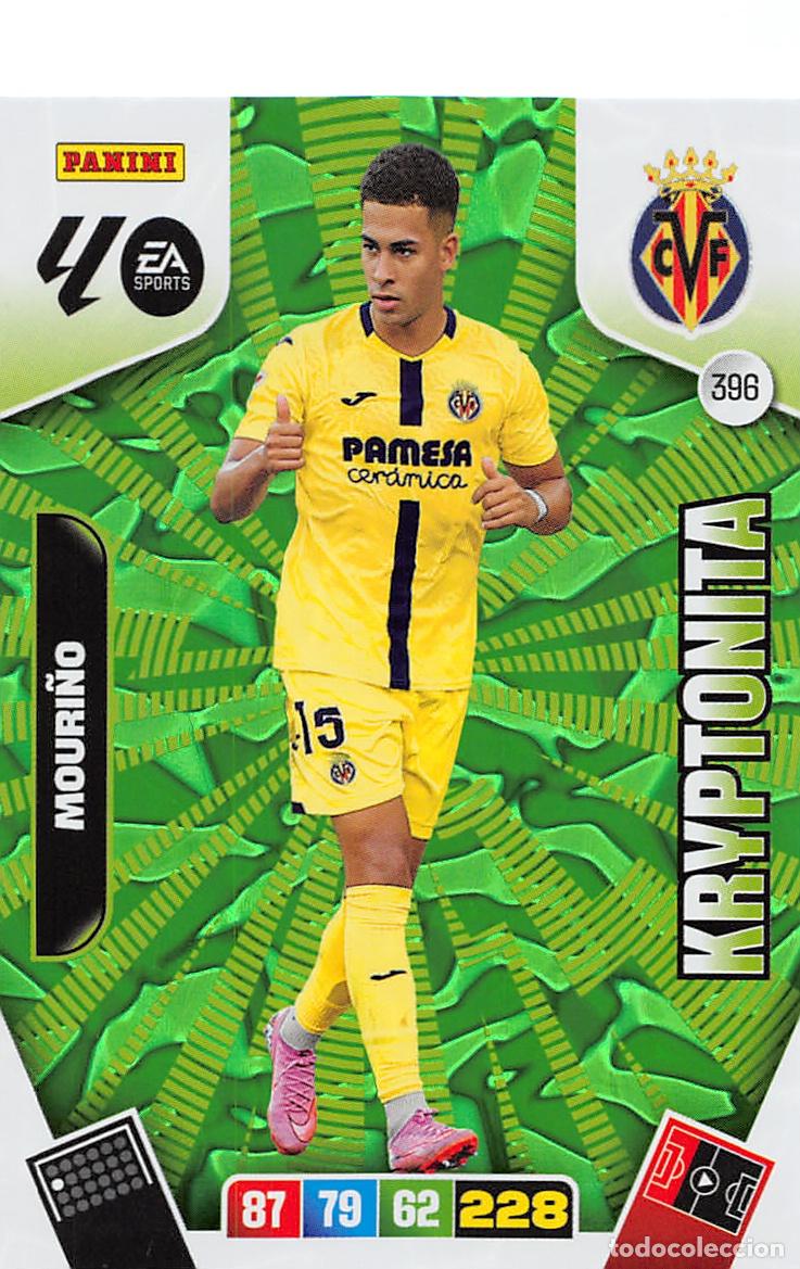 Cromos de F&uacute;tbol: PANINI ADRENALYN 25/26 2025/2026 #396 MOURI&Ntilde;O (VILLARREAL C.F.) KRYPTONITA