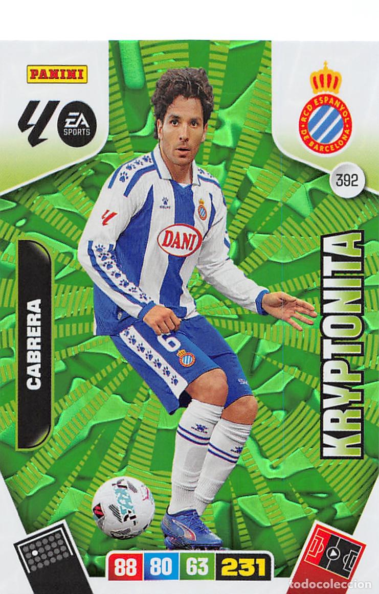 Cromos de F&uacute;tbol: PANINI ADRENALYN 25/26 2025/2026 #392 CABRERA (R.C.D. ESPANYOL) KRYPTONITA