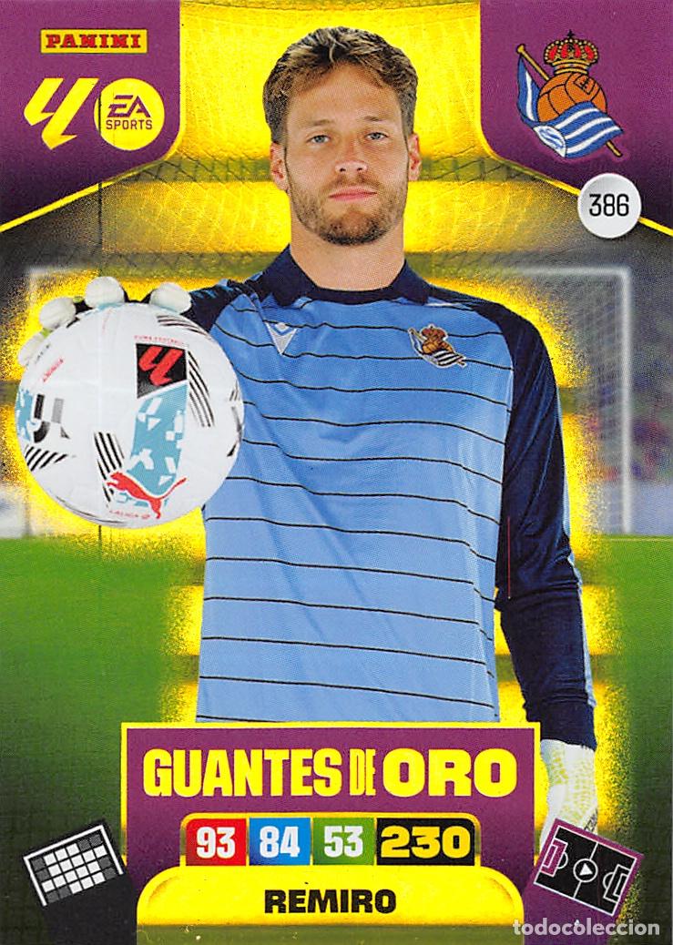 Cromos de Futebol: PANINI ADRENALYN 25/26 2025/2026 #386 REMIRO (REAL SOECIEDAD) GUANTES DE ORO