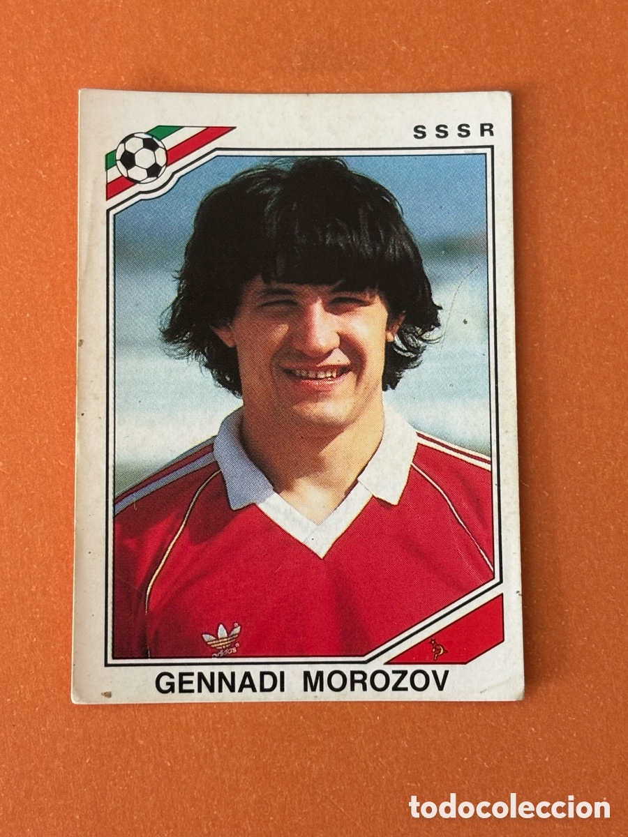 Cartes &agrave; collectionner de Football: GENNADI MOROZOV SELECCION SSSR 185 MUNDIAL MEXICO 1986 86 PANINI NUNCA PEGADO SIN PEGAR