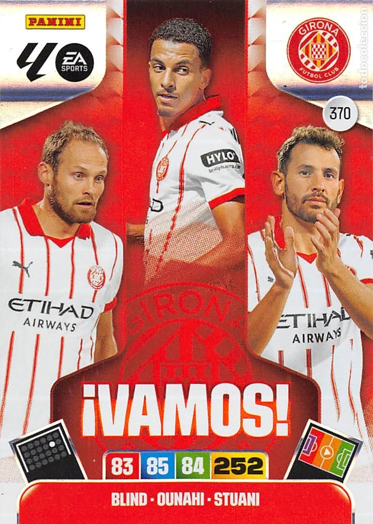 Cartes &agrave; collectionner de Football: PANINI ADRENALYN 25/26 2025/2026 #370 BLIND - OUNAHI - STUANI (GIRONA F.C.) VAMOS