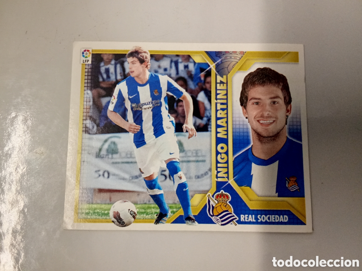 Cromos de F&uacute;tbol: I&Ntilde;IGO MARTINEZ REAL SOCIEDAD COLOCA LIGA ESTE 2011 2012 11-12. NUNCA PEGADO