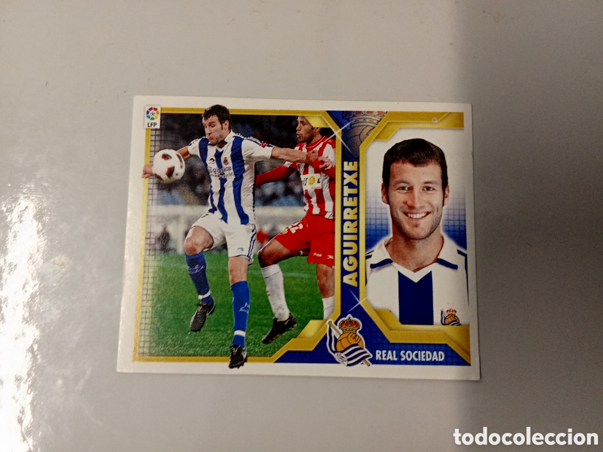 Cromos de F&uacute;tbol: AGUIRRETXE REAL SOCIEDAD COLOCA LIGA ESTE 2011 2012 11-12. NUNCA PEGADO
