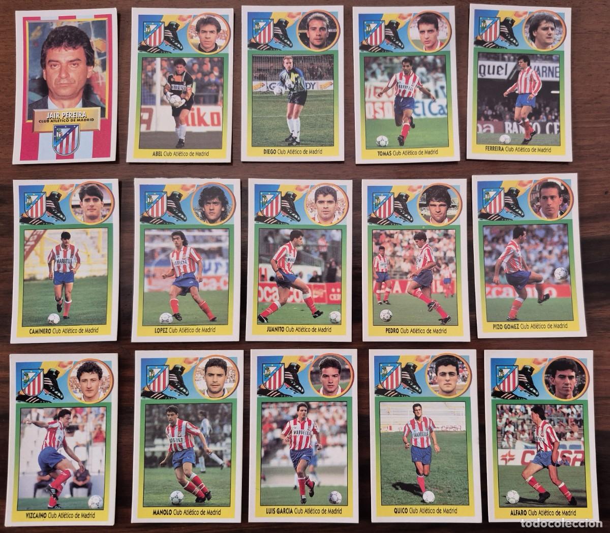 Cromos de F&uacute;tbol: este 93-94 93 94 1993-1994 atletico madrid cromos carton