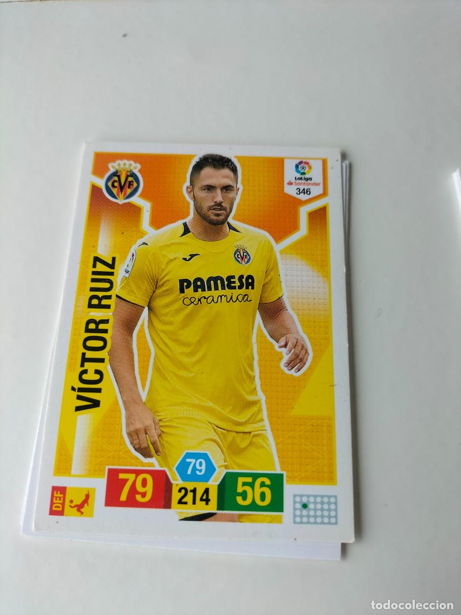 Fu&szlig;ball-Sticker: 1 CROMO FICHA PANINI ADRENALYN TEMPORADA 18-19 2018-2019 VILLARREAL C.F 346 V&Iacute;CTOR RUIZ
