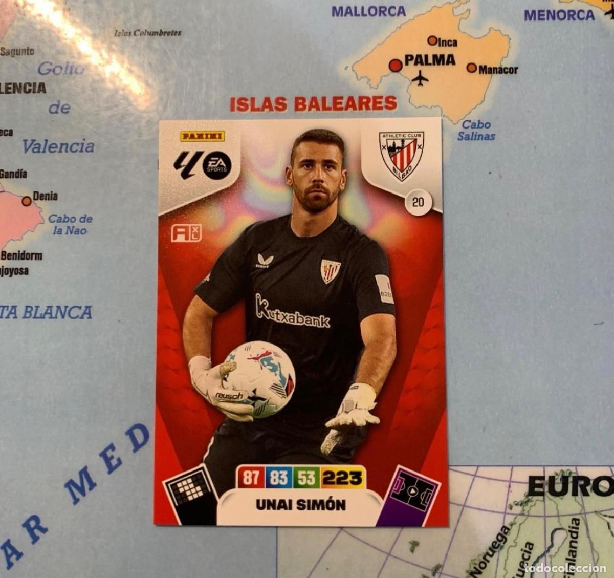 Fu&szlig;ball-Sticker: Unai Sim&oacute;n n&uacute;mero 20 del Athletic de Bilbao cromo adrenalyn XL 25-26 2025-2026