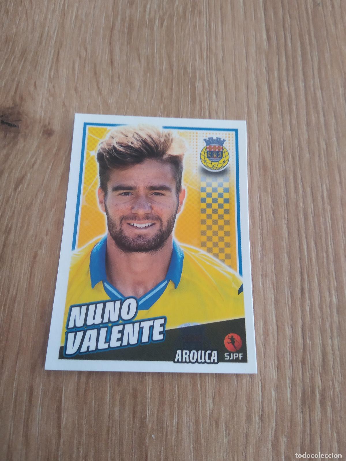 Fu&szlig;ball-Sticker: 48 NUNO VALENTE AROUCA CROMO FUTBOL PANINI LIGA PORTUGAL 2015-2016 FUTEBOL 15-16