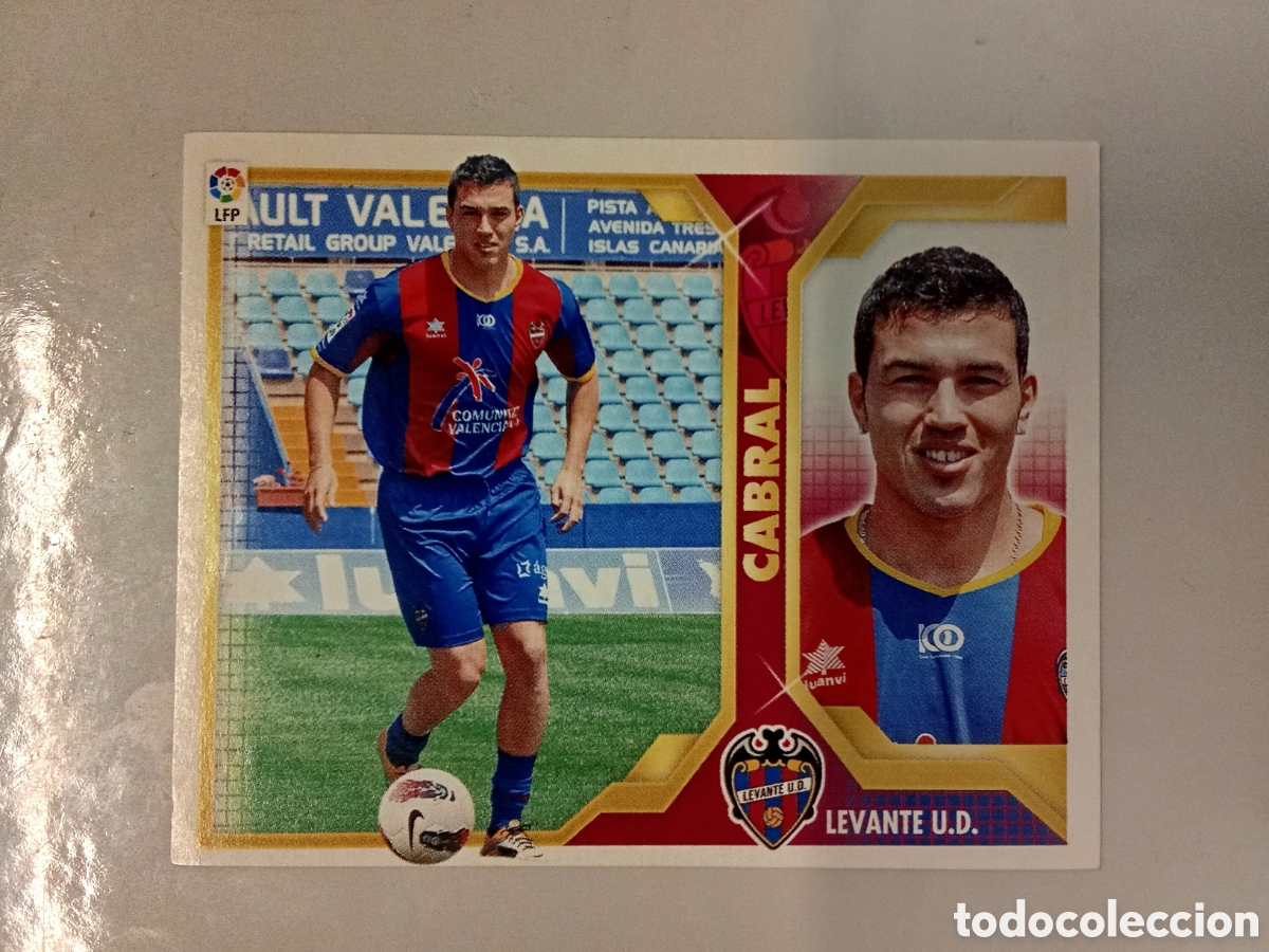 Cromos de F&uacute;tbol: CABRAL LEVANTE FICHAJE 38 LIGA ESTE 2011 2012 11-12. NUNCA PEGADO