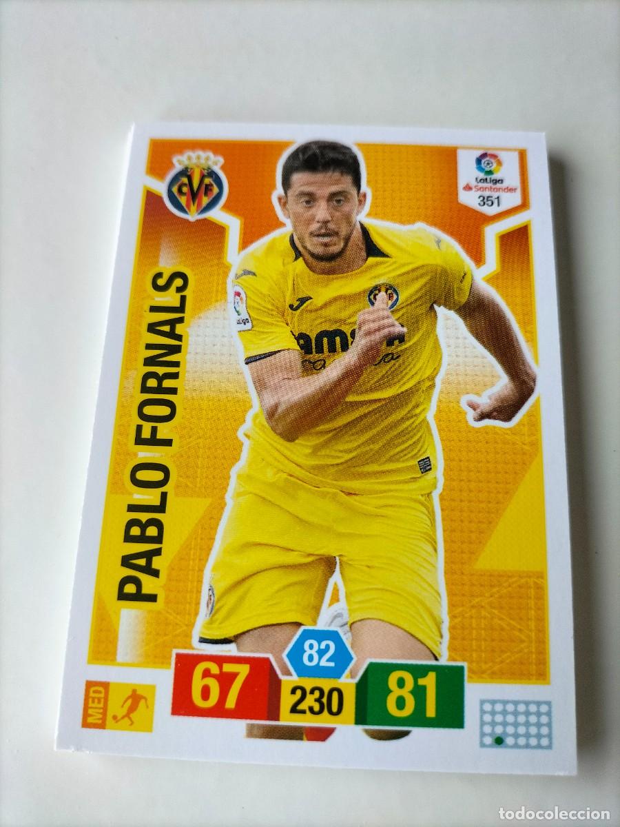 Cromos de F&uacute;tbol: 1 CROMO FICHA PANINI ADRENALYN TEMPORADA 18-19 2018-2019 VILLARREAL C.F 351 PABLO FORNALS