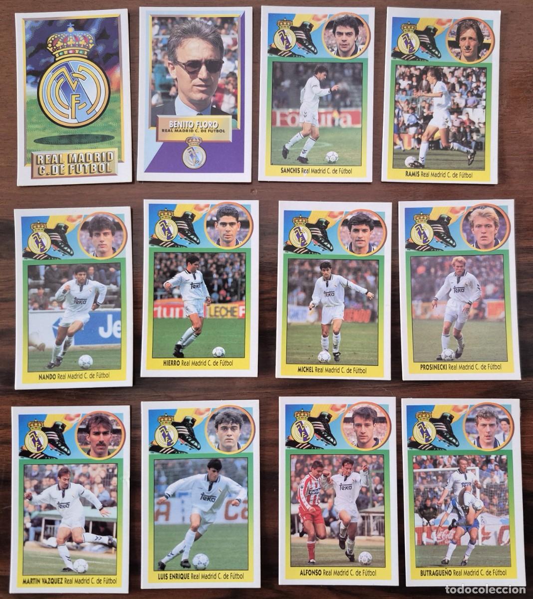Cromos de F&uacute;tbol: este 93-94 93 94 1993-1994 real madrid cromos carton