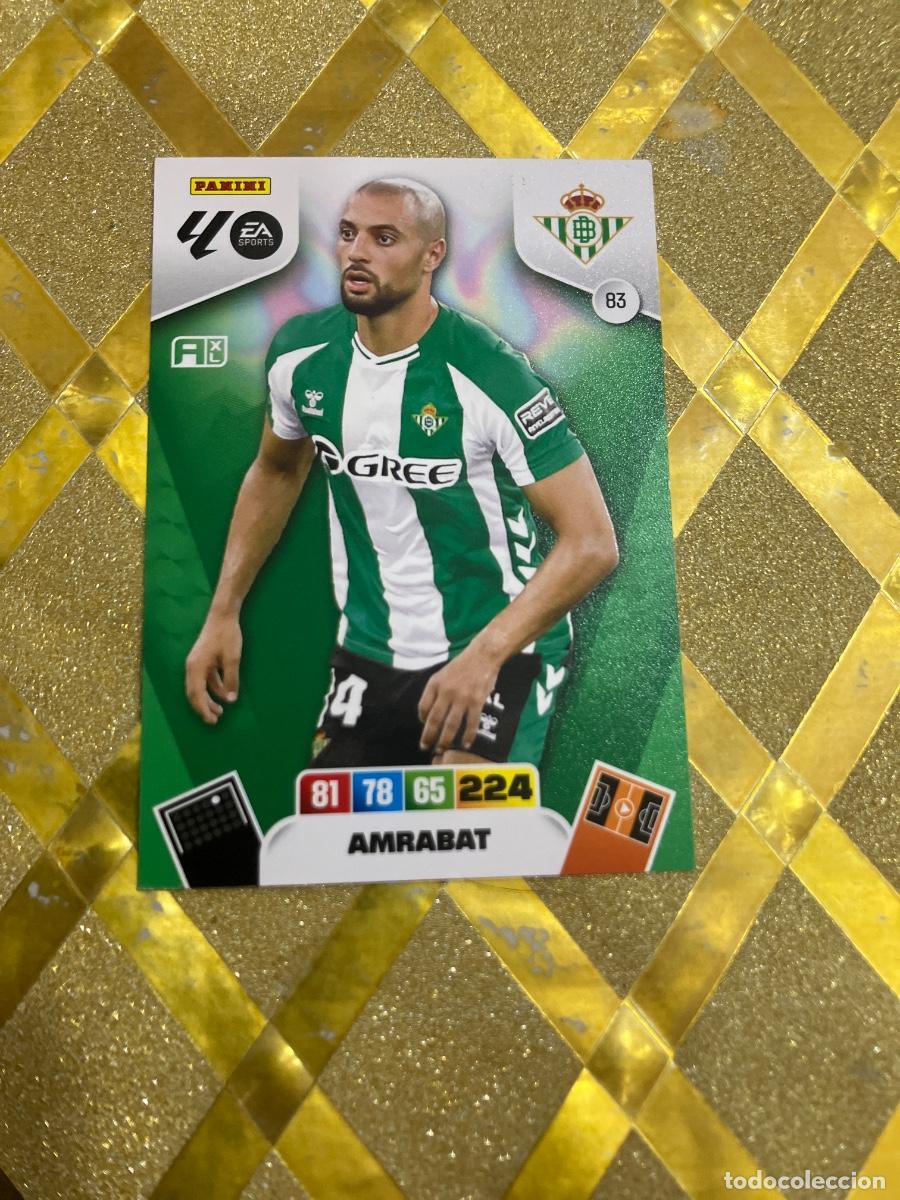 Cromos de F&uacute;tbol: CROMO DE FUTBOL NUMERO 83 AMRABAT BETIS ADRENALYN XL 2025 2026 PANINI !
