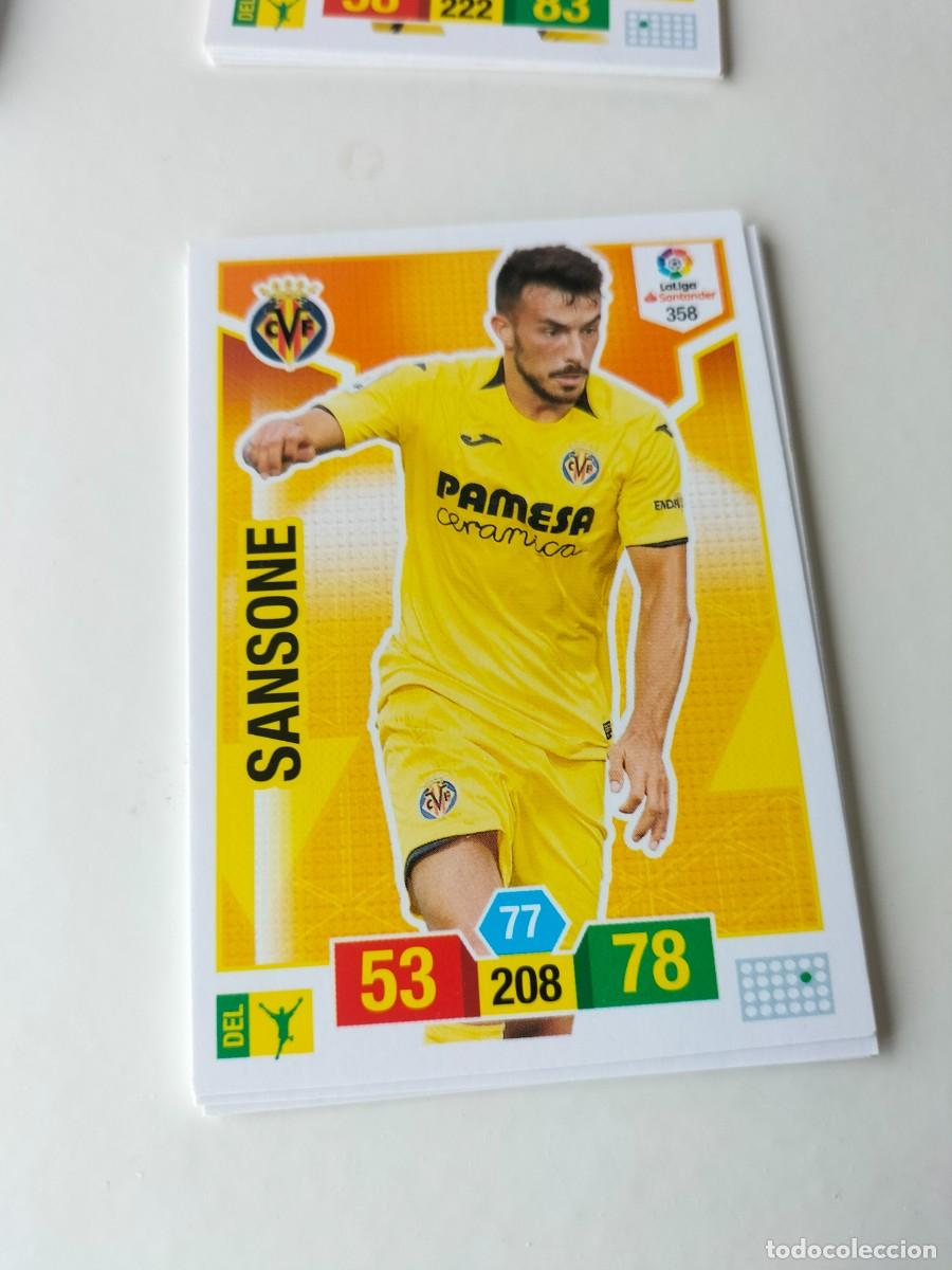 Cromos de F&uacute;tbol: 1 CROMO FICHA PANINI ADRENALYN TEMPORADA 18-19 2018-2019 VILLARREAL C.F 358 SANSONE