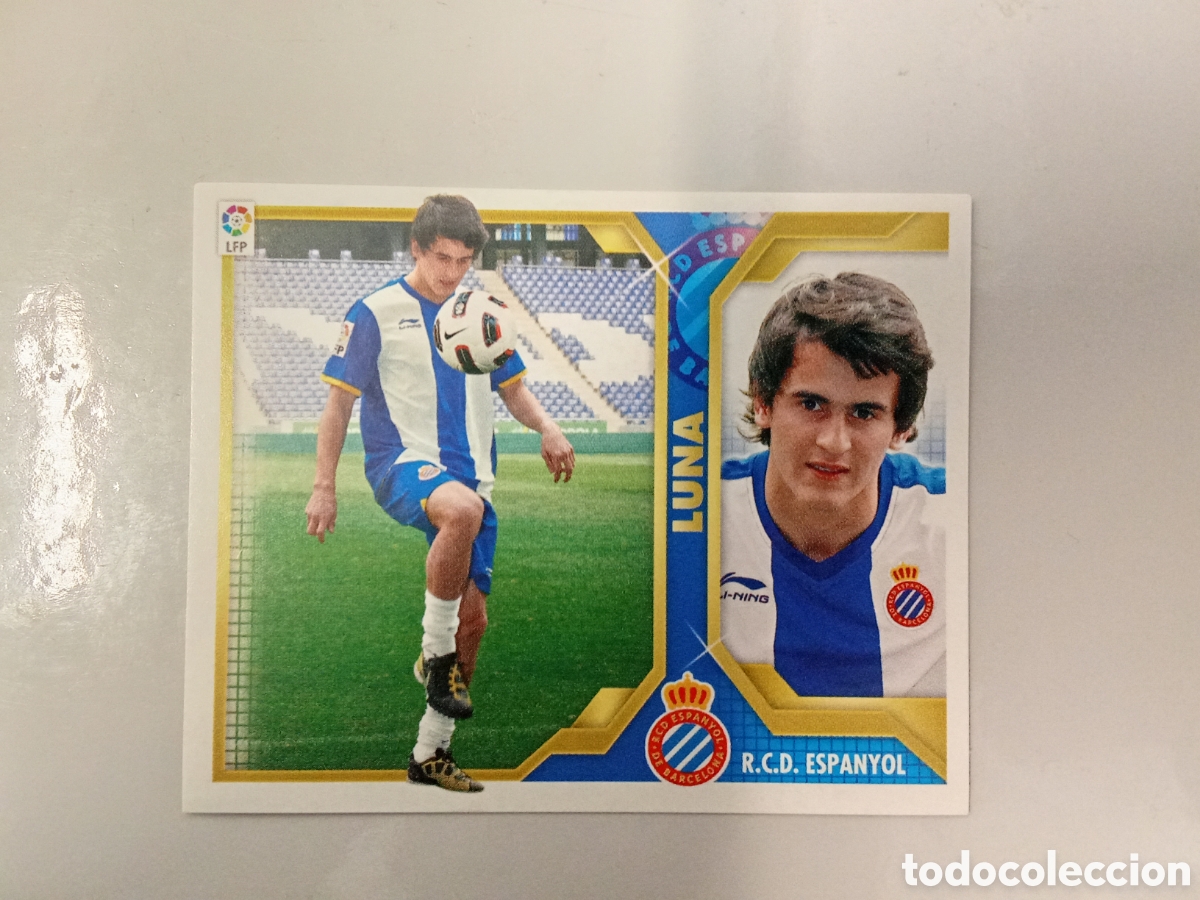 Football Stickers: LUNA ESPA&Ntilde;OL FICHAJE 5 LIGA ESTE 2011 2012 11-12. NUNCA PEGADO