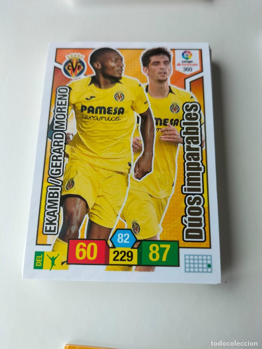 Cromos de F&uacute;tbol: 1 CROMO FICHA PANINI ADRENALYN TEMPORADA 18-19 2018-2019 VILLARREAL C.F 360 EKAMBI - GERARD MORENO