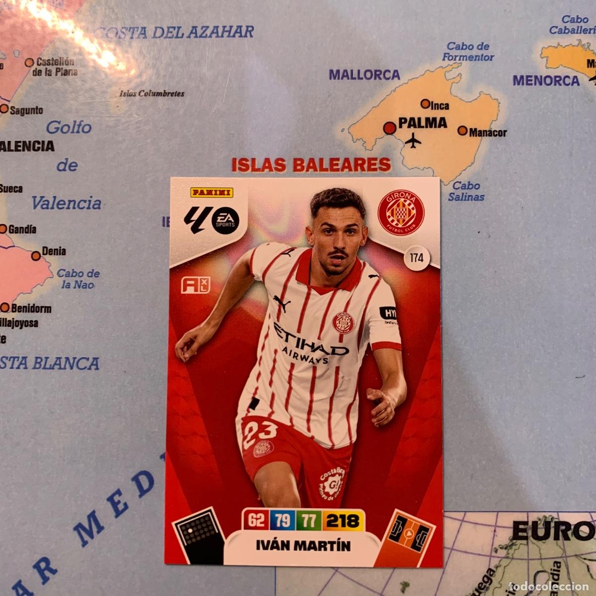 Football Stickers: Iv&aacute;n Mart&iacute;n n&uacute;mero 174 del Girona cromo adrenalyn XL 25-26 2025-2026
