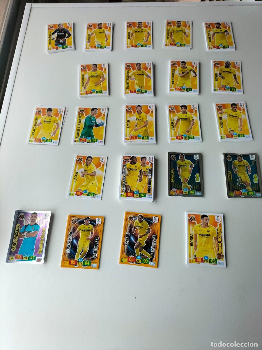 Football Stickers: LOTE 22 CROMOS FICHA PANINI ADRENALYN TEMPORADA 18-19 2018-2019 VILLARREAL C.F ( Incluye especiales