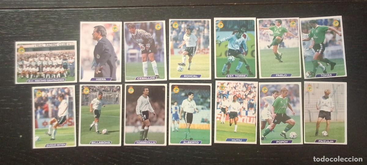Cromos de F&uacute;tbol: LIGA FUTBOL 95 96 - MUNDICROMO MC - 14 FICHAS R.C. RACING SANTANDER - MIERA CEBALLOS RONCAL SETIEN