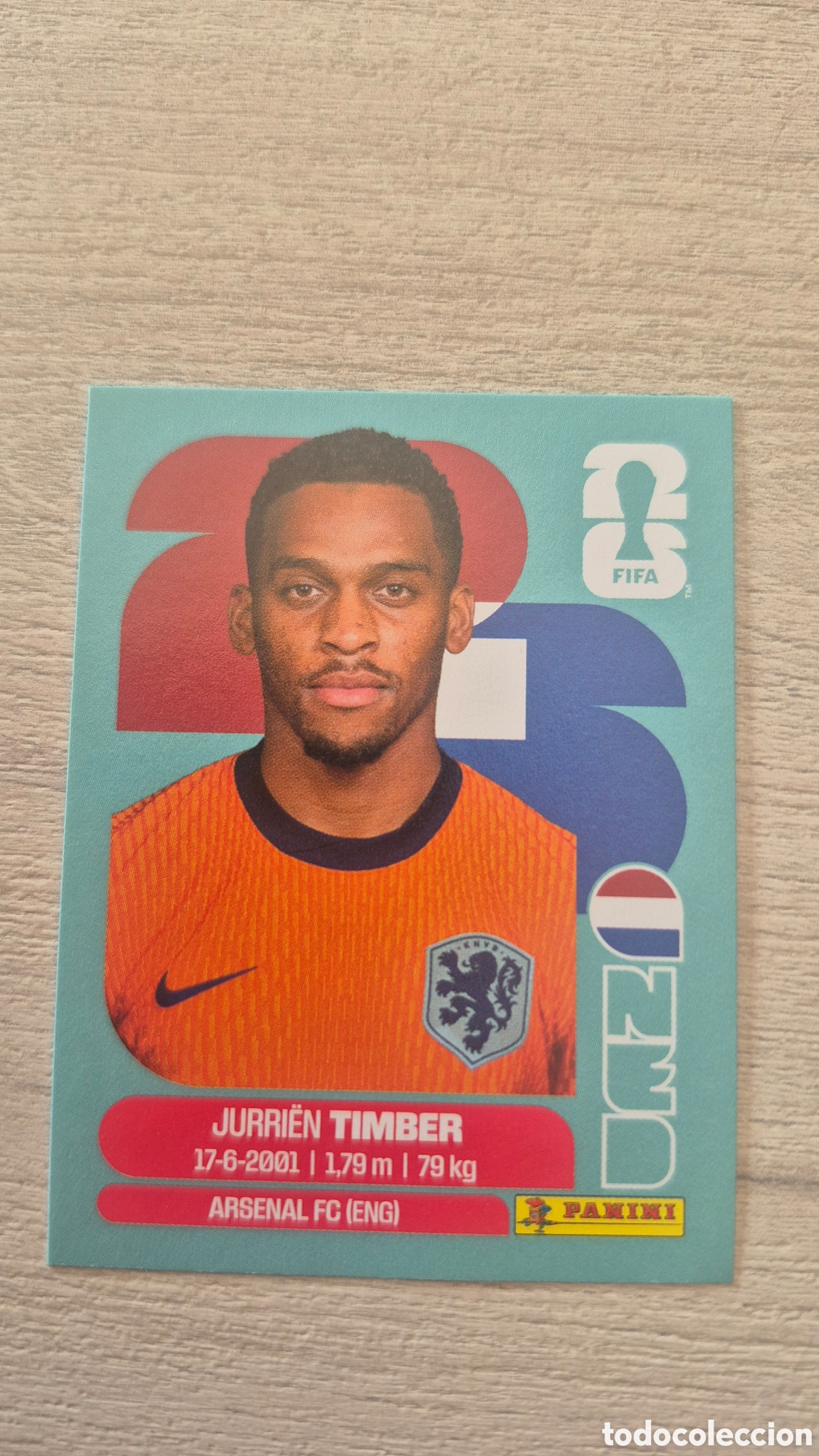 Cromos de F&uacute;tbol: NED5 Timber FIFA World Cup 2026
