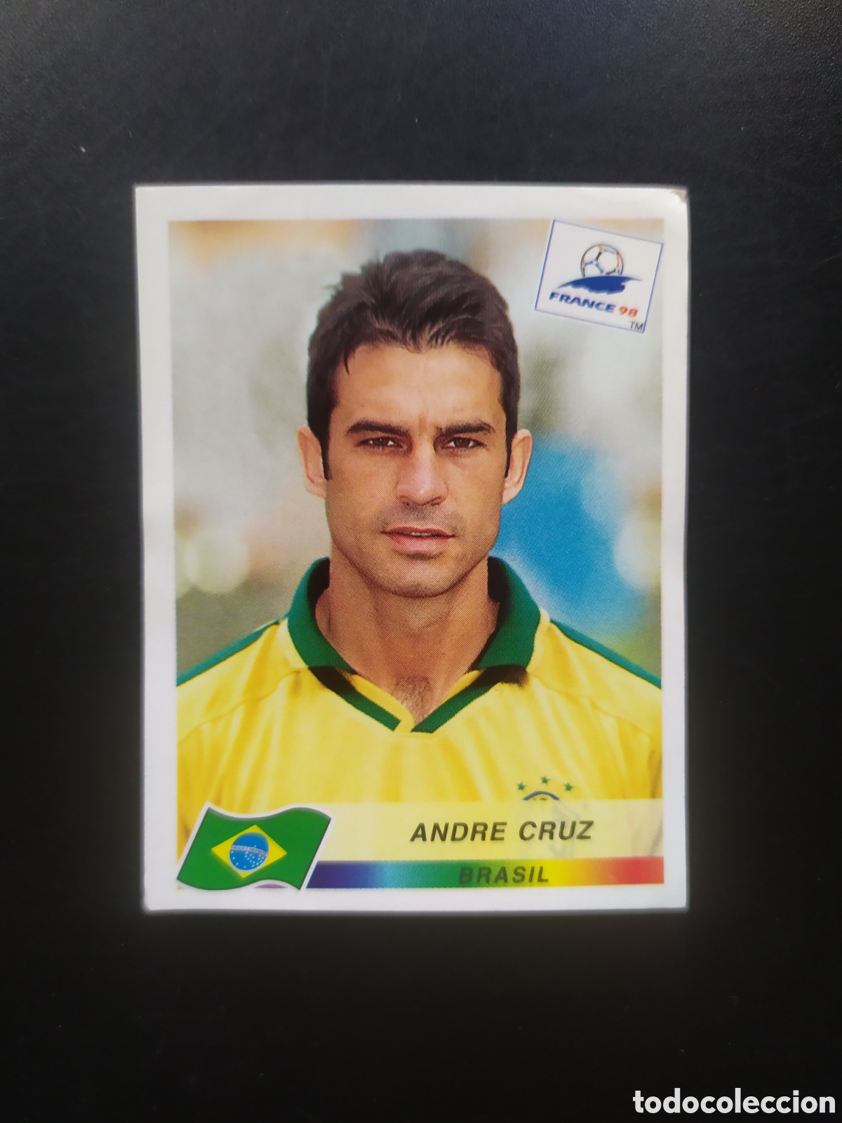 Cromos de F&uacute;tbol: Mundial Francia 98 panini Andr&eacute; Cruz n&deg; 20 Brasil sin pegar