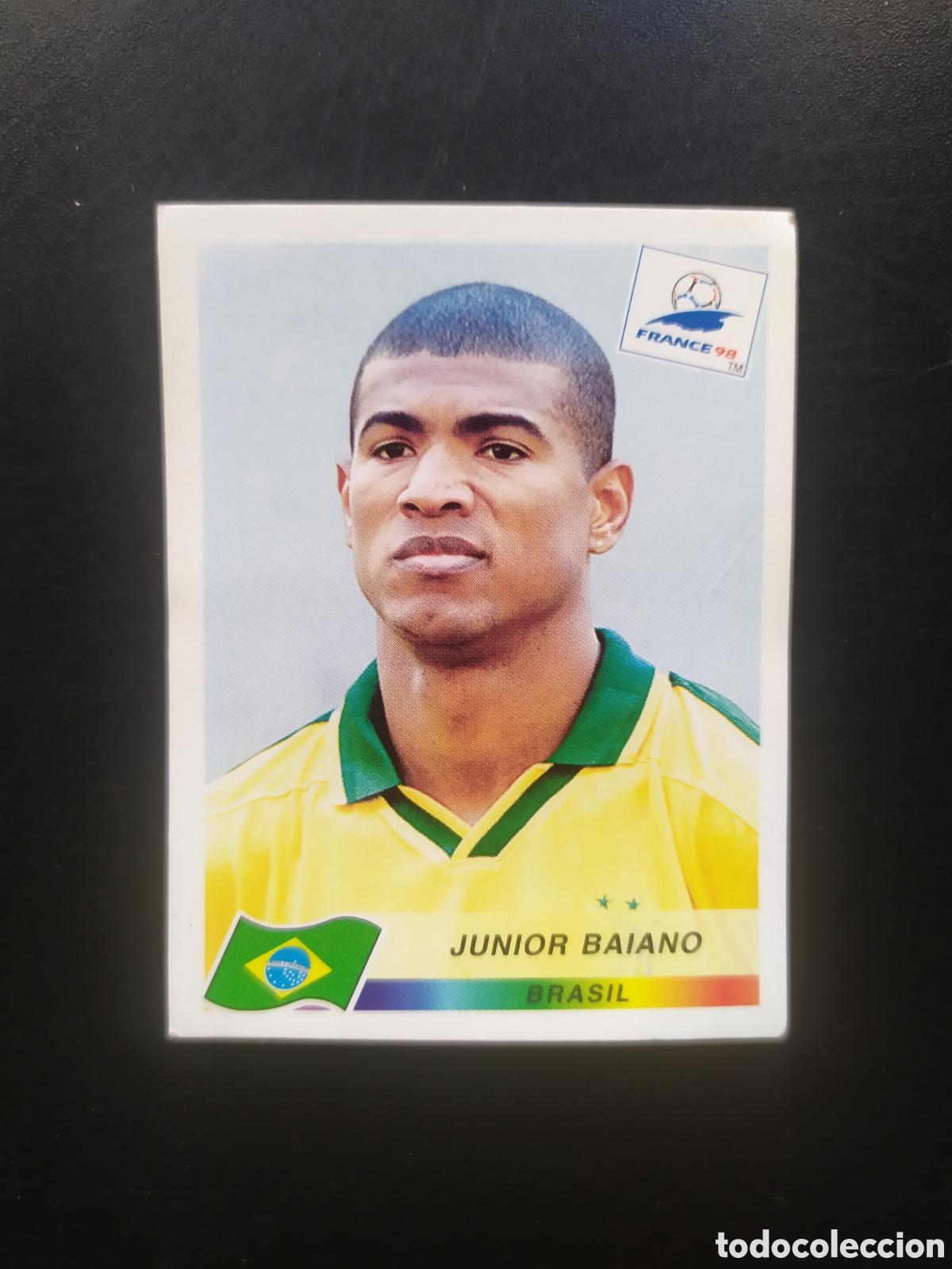 Cromos de F&uacute;tbol: Mundial Francia 98 panini Junior Baiano n&deg; 19 Brasil sin pegar