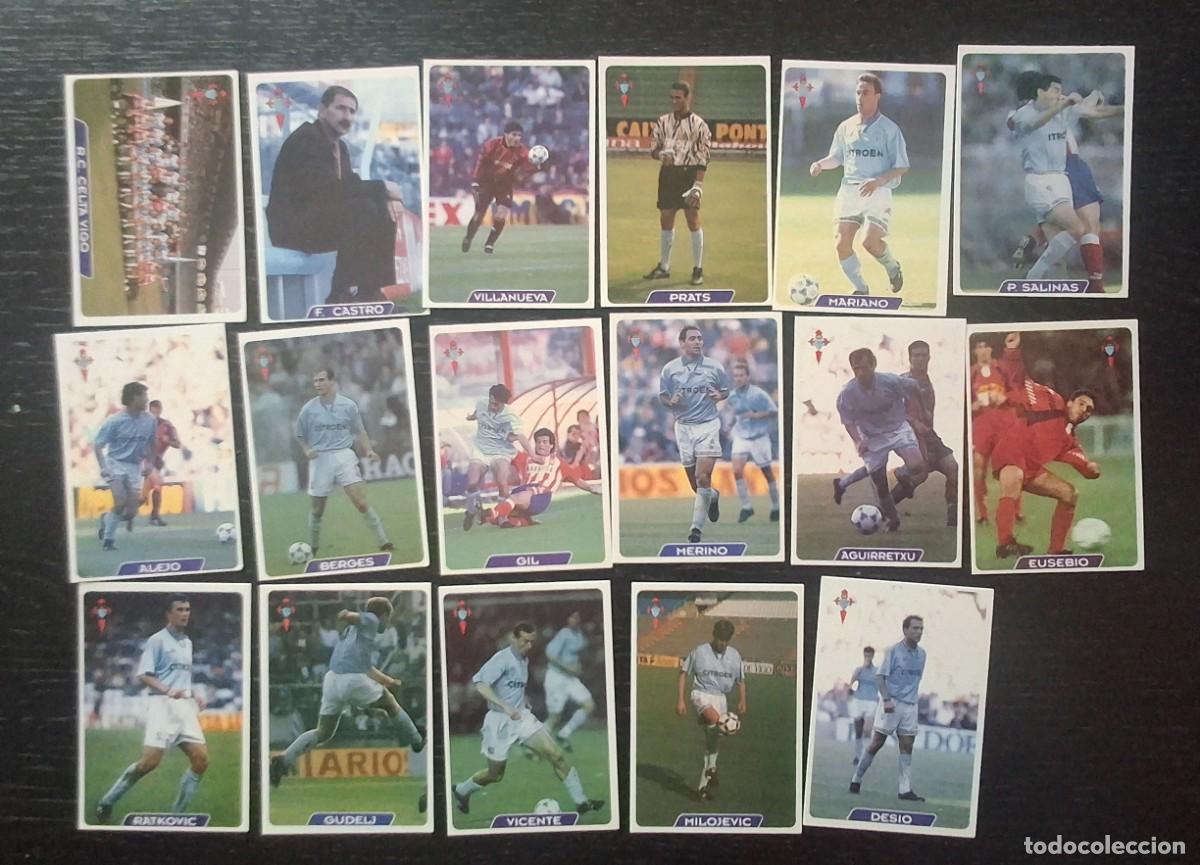 Cromos de F&uacute;tbol: LIGA FUTBOL 95 96 - MUNDICROMO MC - 17 FICHAS R.C. CELTA VIGO - CASTRO PRATS MARIANO EUSEBIO