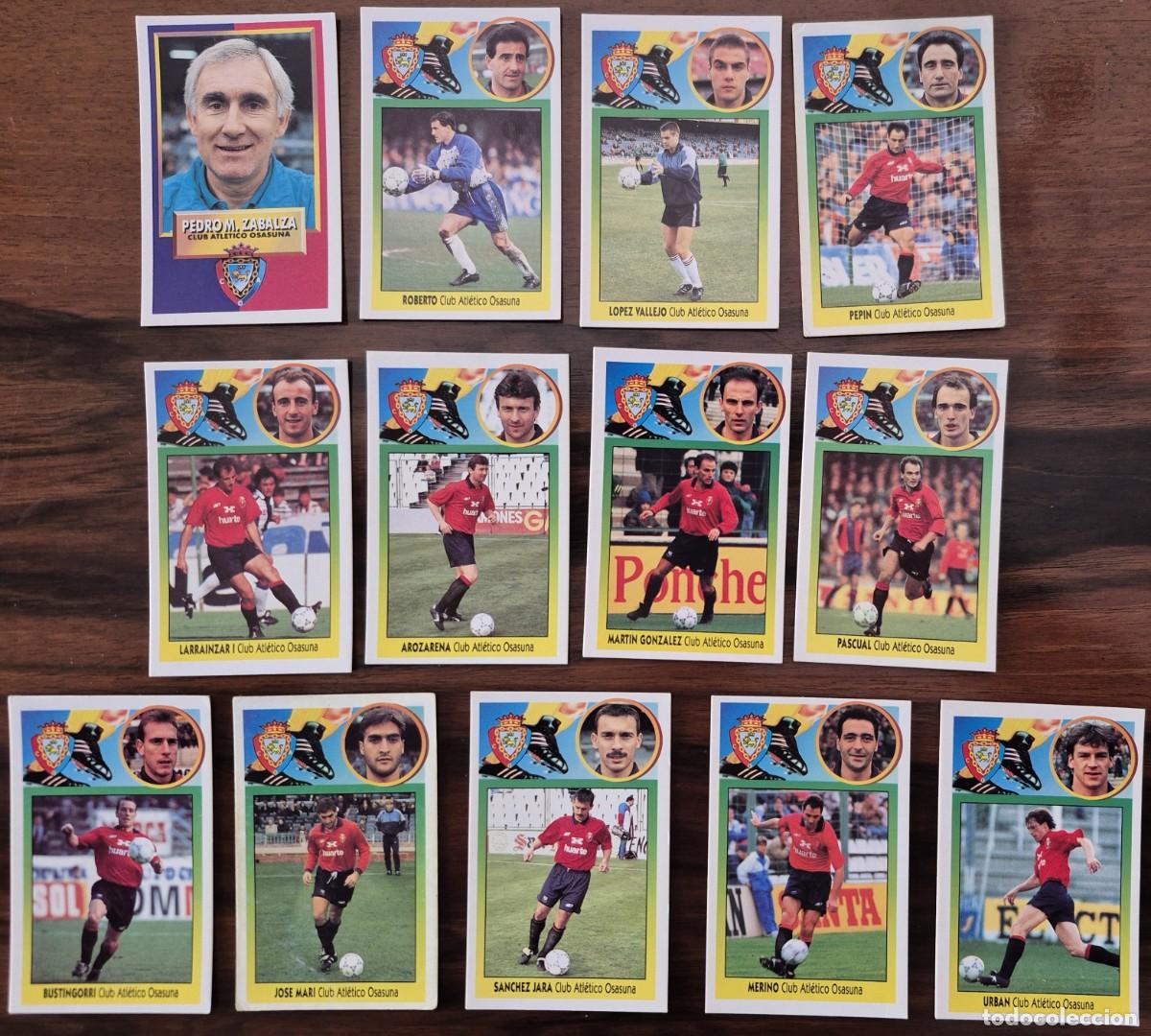 Cromos de F&uacute;tbol: este 93-94 93 94 1993-1994 osasuna cromos carton