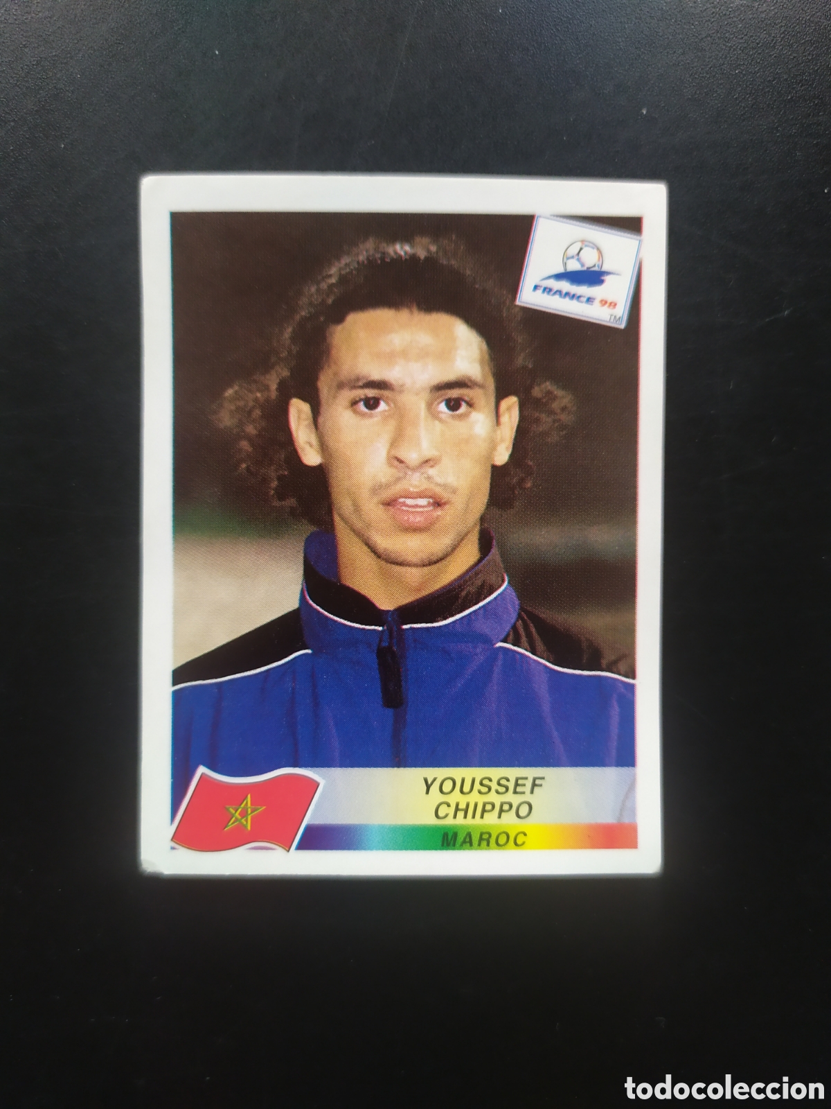 Fu&szlig;ball-Sticker: Mundial Francia 98 panini Chippo n&deg; 60 Marruecos sin pegar