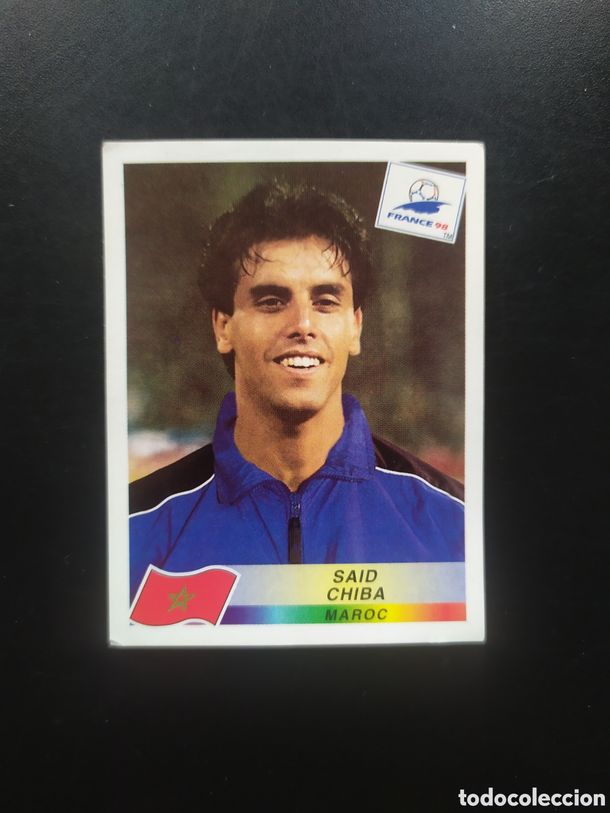 Football Stickers: Mundial Francia 98 panini Chiba n&deg; 64 Marruecos sin pegar
