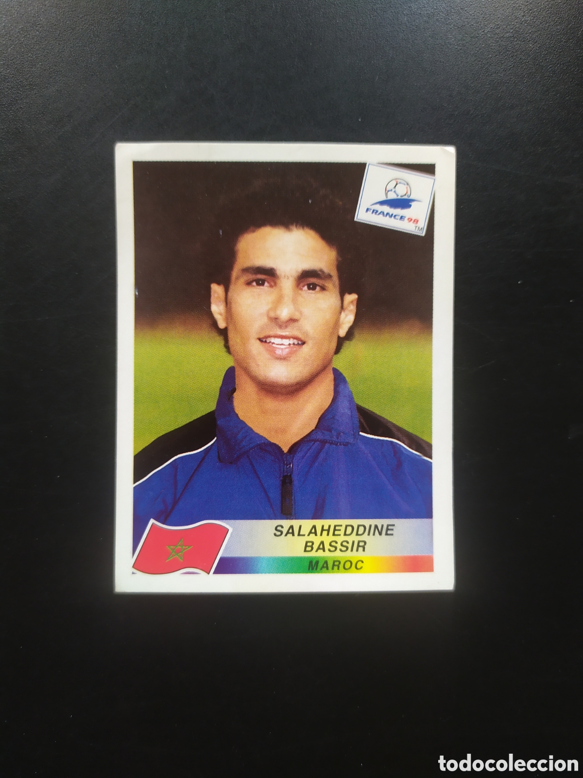 Football Stickers: Mundial Francia 98 panini Bassir n&deg; 65 Marruecos sin pegar