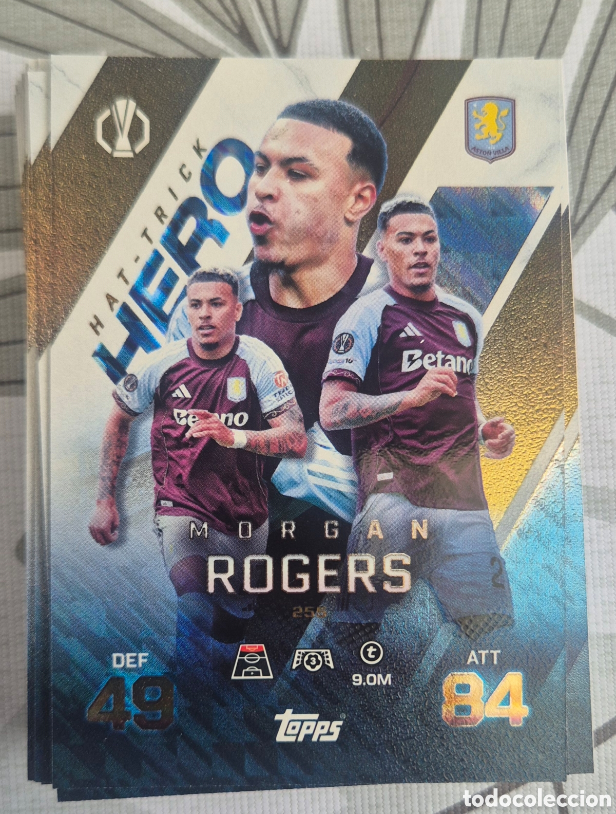 Cromos de F&uacute;tbol: 255 Rogers aston vila hat trick hero topps match attax 2026