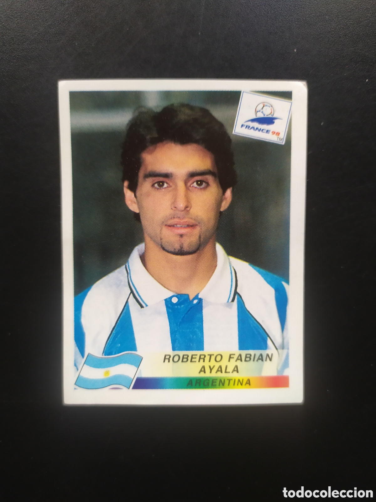 Cromos de F&uacute;tbol: Mundial Francia 98 panini Ayala n&deg; 501 Argentina sin pegar