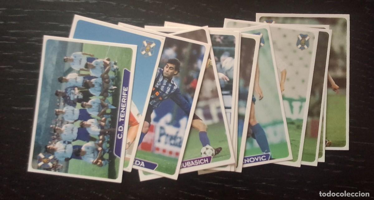 Football Stickers: LIGA FUTBOL 95 96 - MUNDICROMO MC - 16 FICHAS C. D. TENERIFE - HEYNCKES OJEDA CHANO PIZZI PINILLA