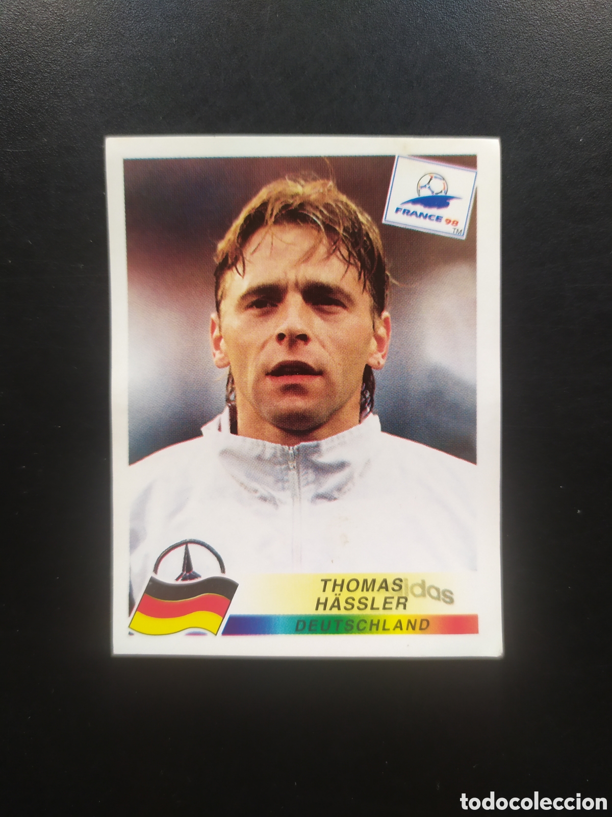 Cromos de F&uacute;tbol: Mundial Francia 98 panini Hassler n&deg; 381 Alemania sin pegar