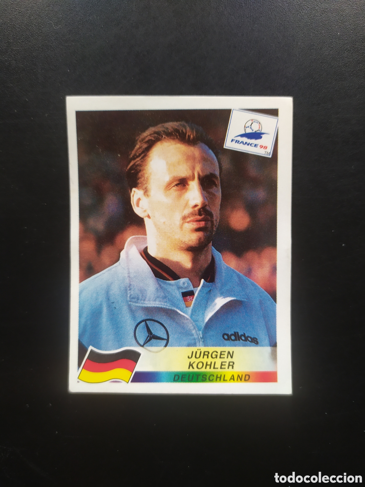 Cromos de F&uacute;tbol: Mundial Francia 98 panini Kohler n&deg; 376 Alemania sin pegar