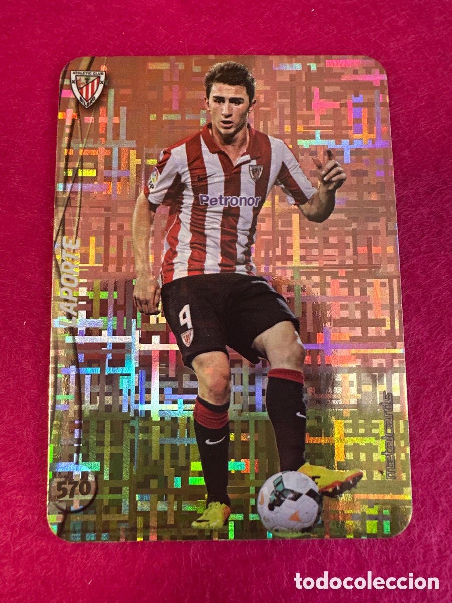 Cromos de Futebol: 570 LAPORTE (ATHLETIC BILBAO) TOP VERSI&Oacute;N TETRIS MUNDICROMO 2015 14 15 METALCARD