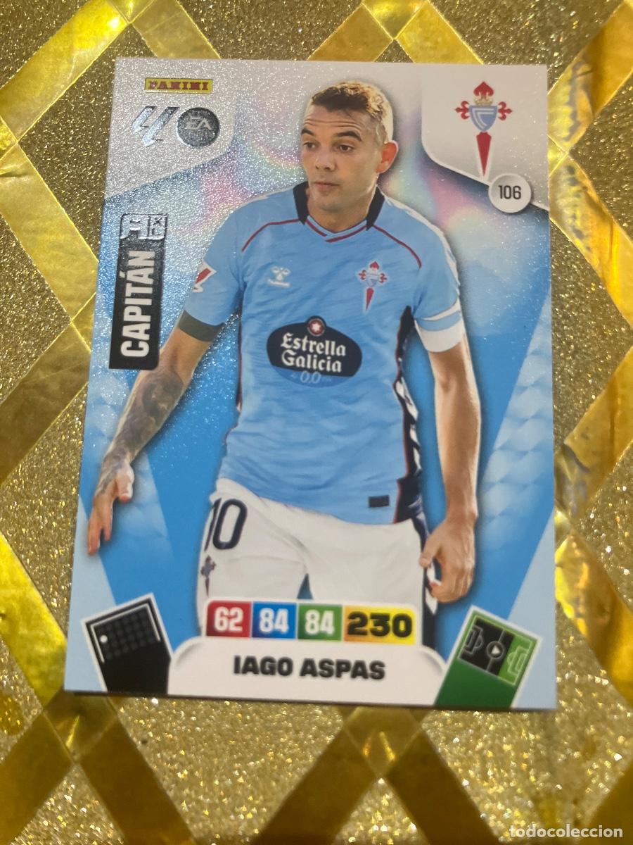 Fu&szlig;ball-Sticker: CROMO DE FUTBOL NUMERO 106 IAGO ASPAS CELTA DE VIGO ADRENALYN XL 2025 2026 PANINI !