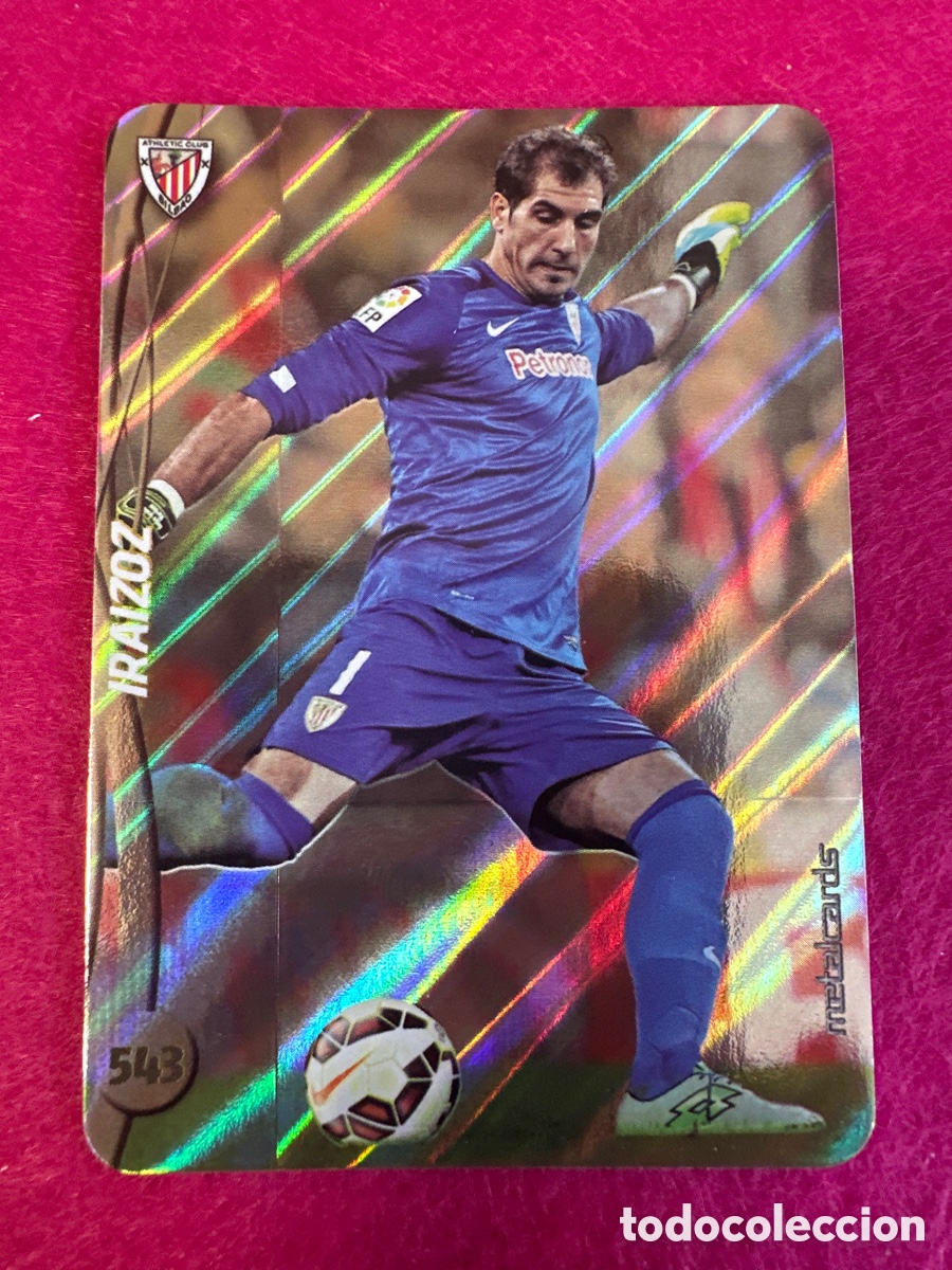 Fu&szlig;ball-Sticker: 543 IRAIZOZ(ATHLETIC BILBAO) 3 VERSIONES DIFERENTES TOP MUNDICROMO 2015 14 15