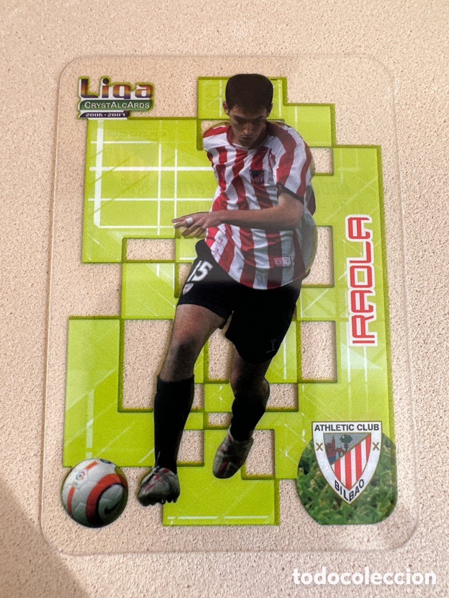 Figurine di Calcio: 211 IRAOLA (ATHLETIC CLUB BILBAO) LIGA CRYSTALCARDS 2006-2007 06 07 MUNDICROMO SPORT