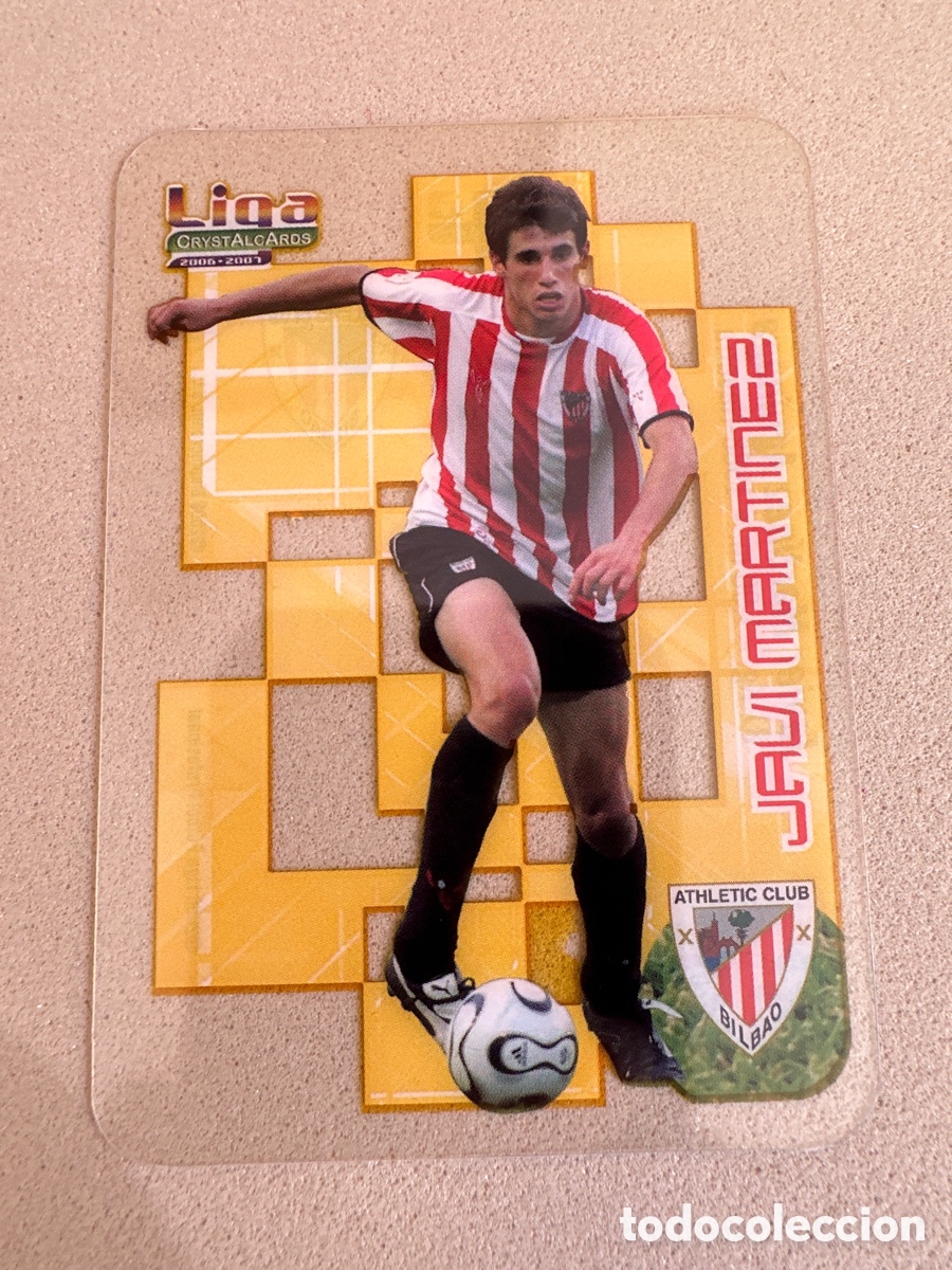Figurine di Calcio: 209 JAVI MART&Iacute;NEZ (ATHLETIC CLUB BILBAO) LIGA CRYSTALCARDS 2006-2007 06 07 MUNDICROMO SPORT